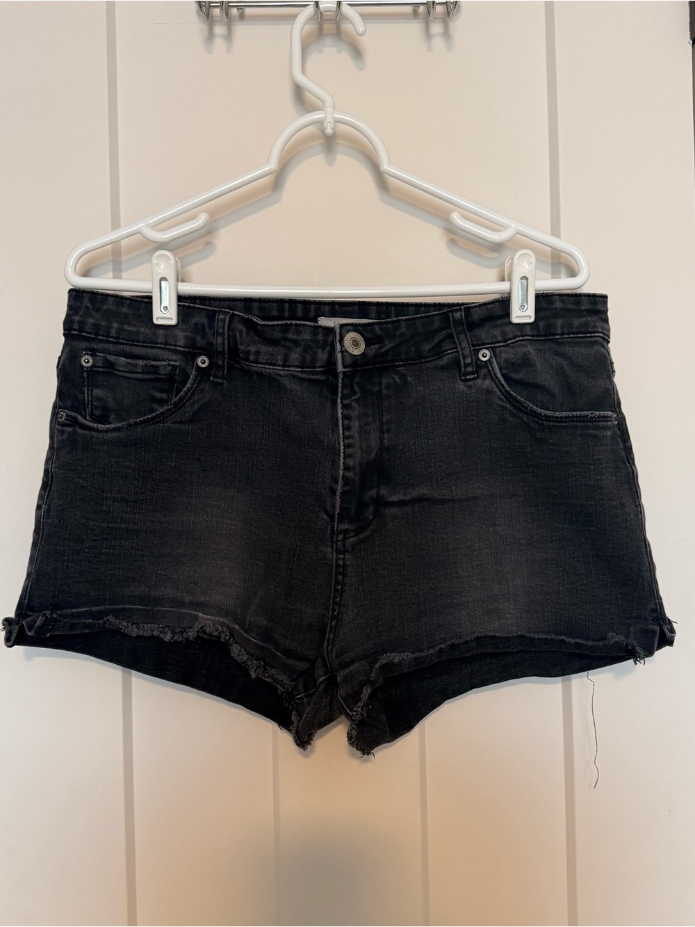 STS Blue Black Denim Cutoff Jean Shorts